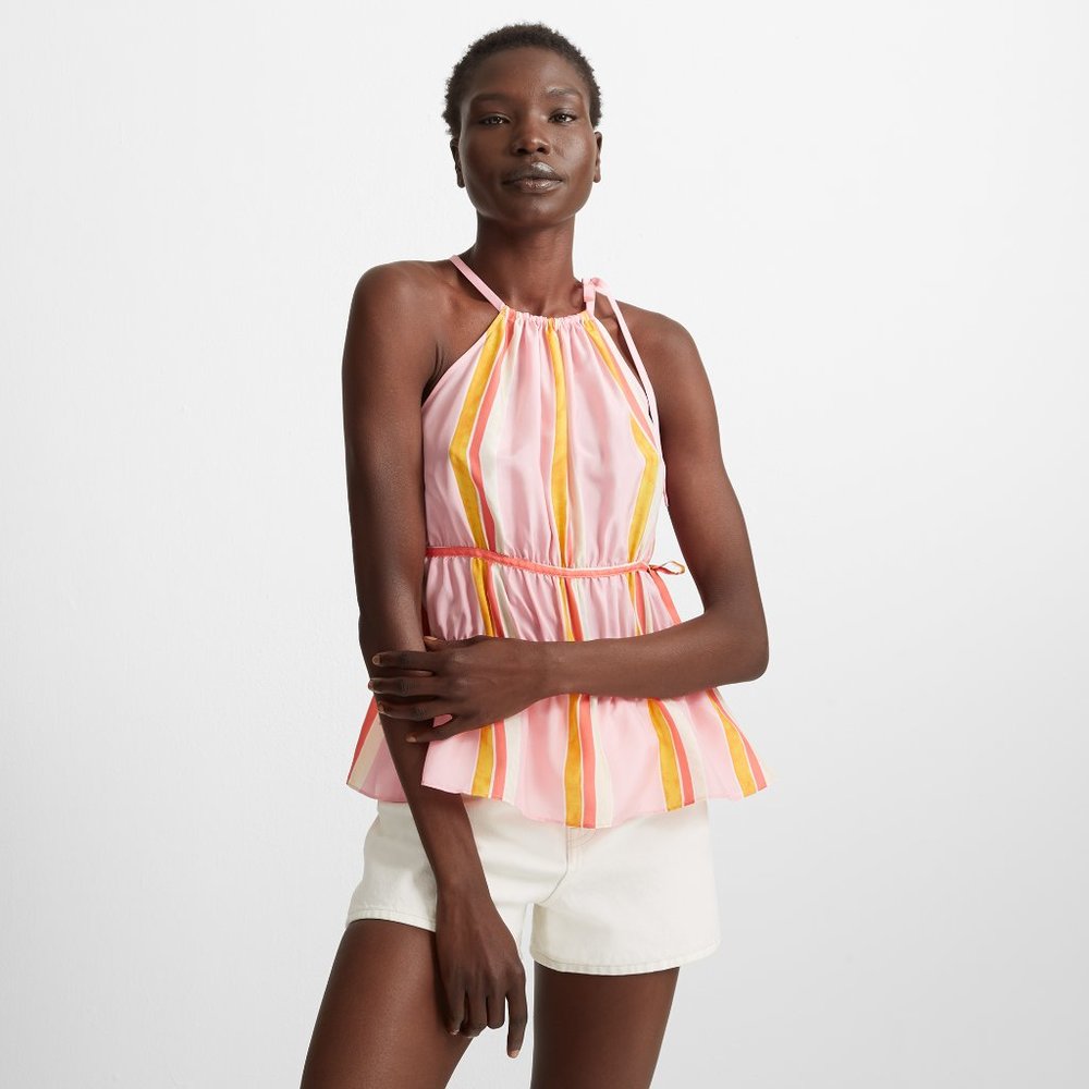 NWT! Club Monaco 100% Silk Halter Top